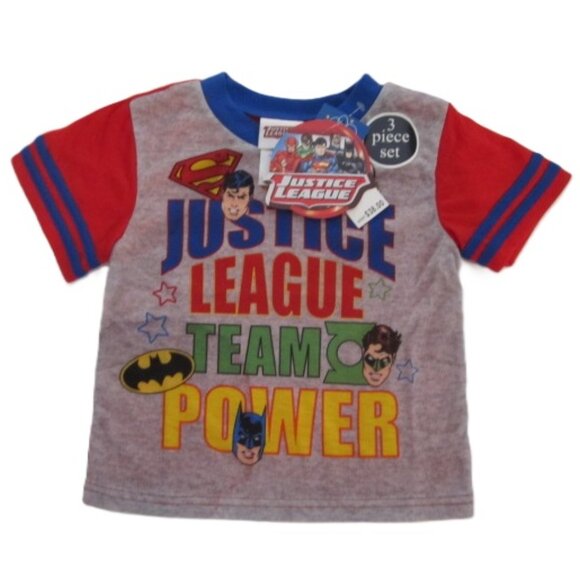 Justice League Pajamas 3 Plush Super Heros Lip balm & Magic Towel Cloth NEW - Picture 2 of 6